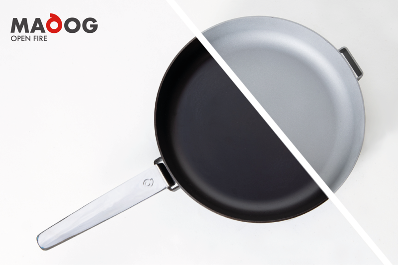 Madog Open Fire Skillet Fry Pan - Spun Carbon Steel - Ex display - Surface Rust - just sand and season.-2